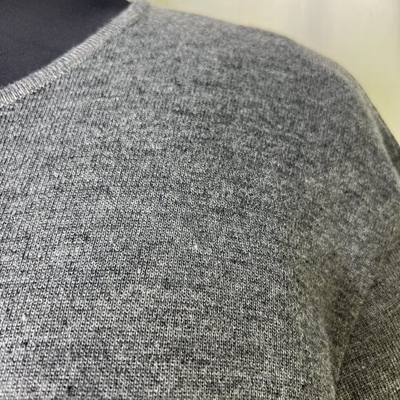 Gispa Donna Neiman Marcus Grey Sweater Dress Short Sleeve Wool Blend Size 2X - Picture 4 of 8